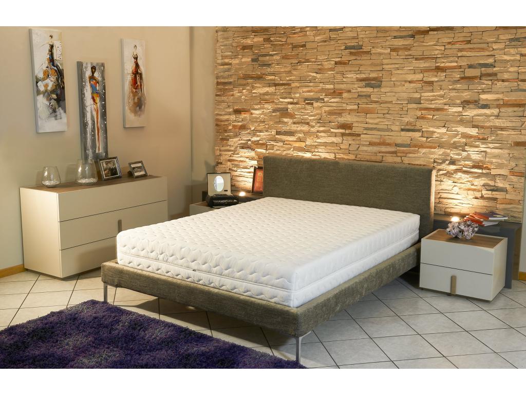 Matelas contact latex 140x200 cm 21 cm souple 7 zones confort déhoussable housse lavable respirant TRZM18393