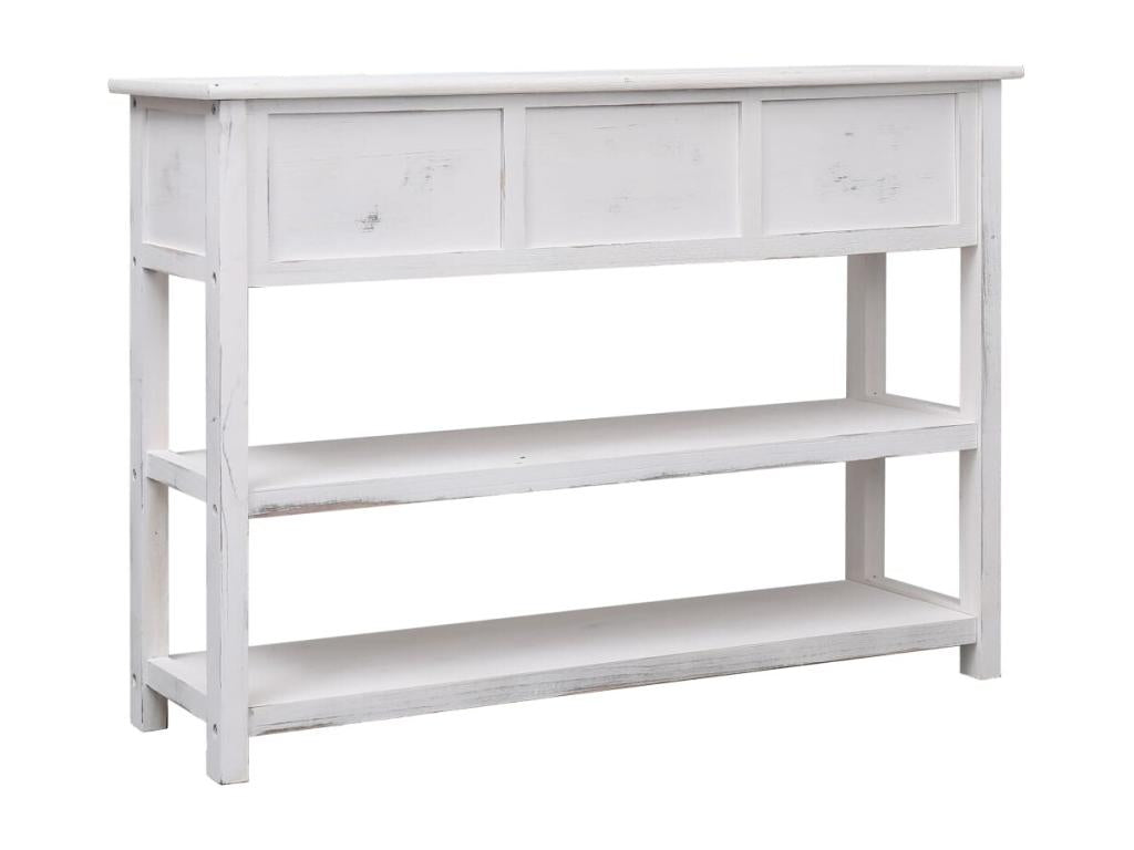 Buffet Antique Blanc 115x30x76 cm Bois VOQK53825
