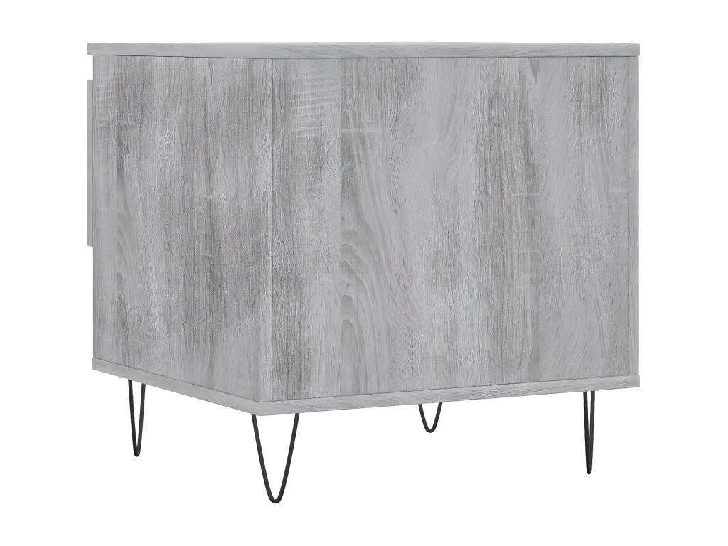 Table basse Boislis gris 50x46x50 cm bois d'ingénierie RPMG54258