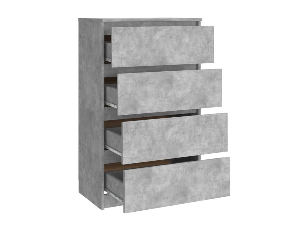 Buffet Gris béton 60x35x98.5 cm Bois d'ingénierie JIWO98434