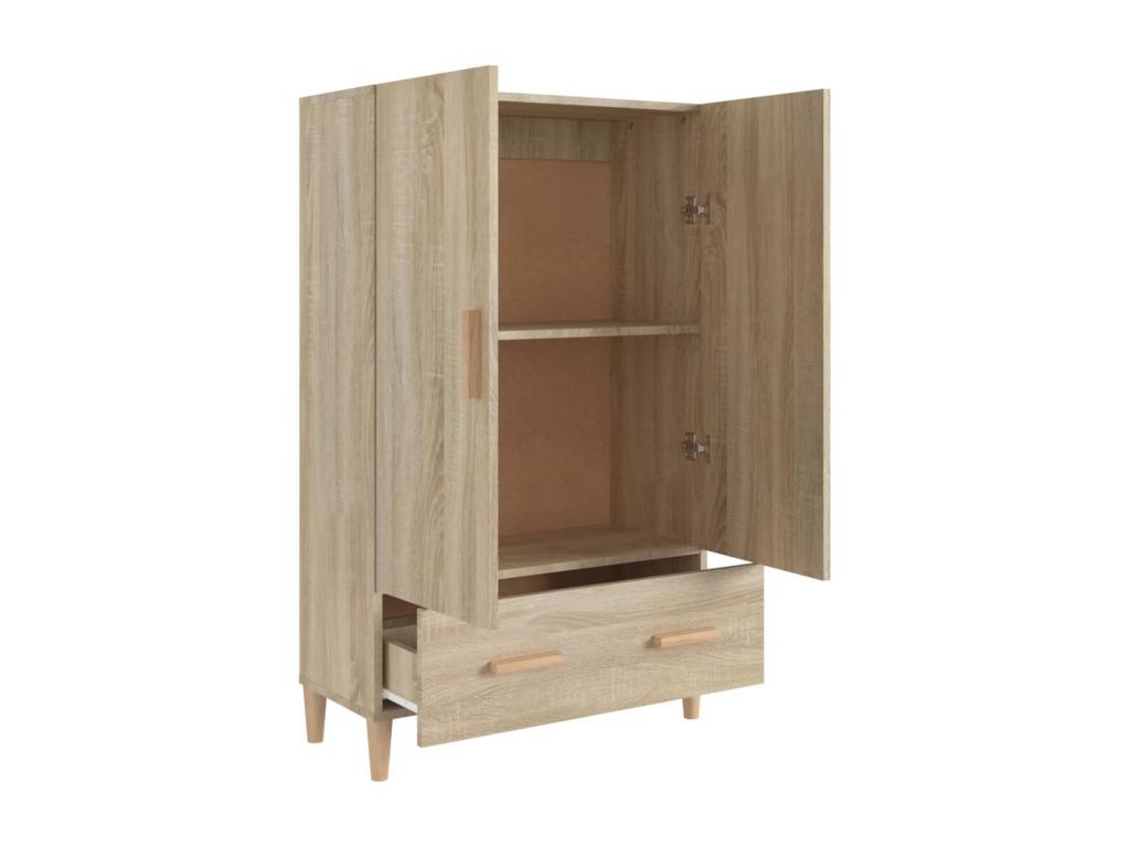 Buffet haut Chêne Ventoriq 70x31x115 cm Bois d'ingénierie HGJG29630