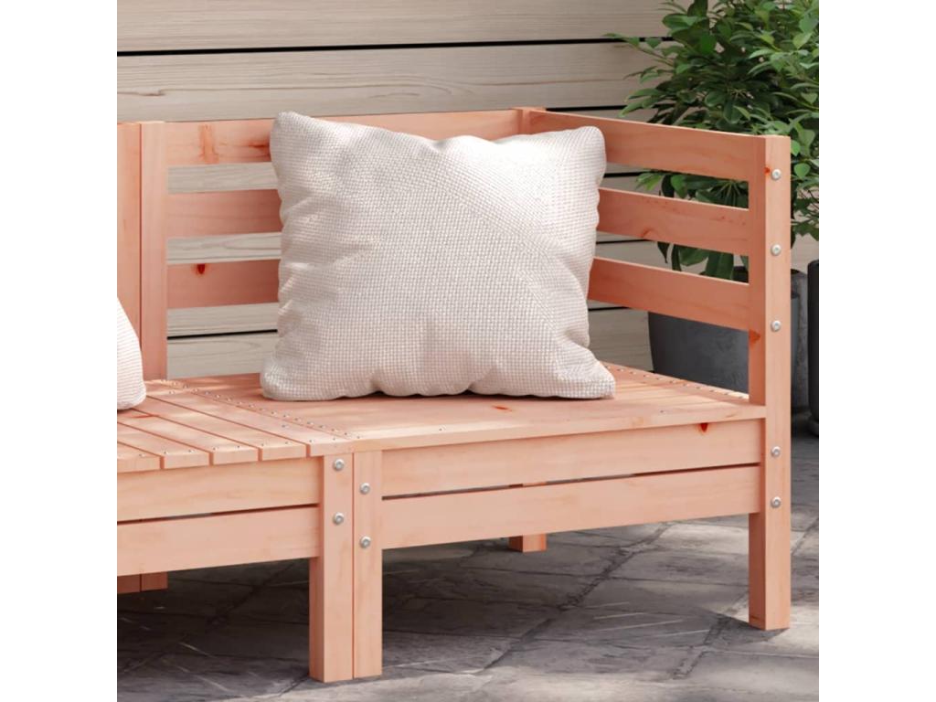 Canapé d'angle de jardin bois massif Ventoriq PVIL13226