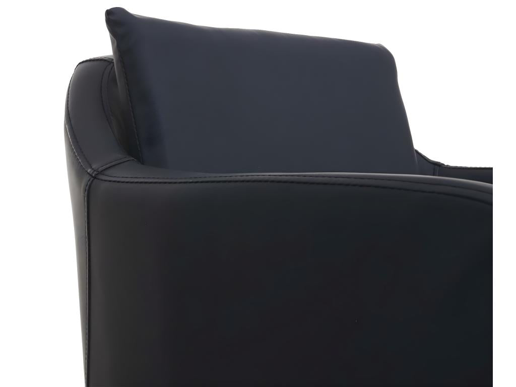 Tabouret de bar Ventoriq-H93 similicuir noir QNKW17492