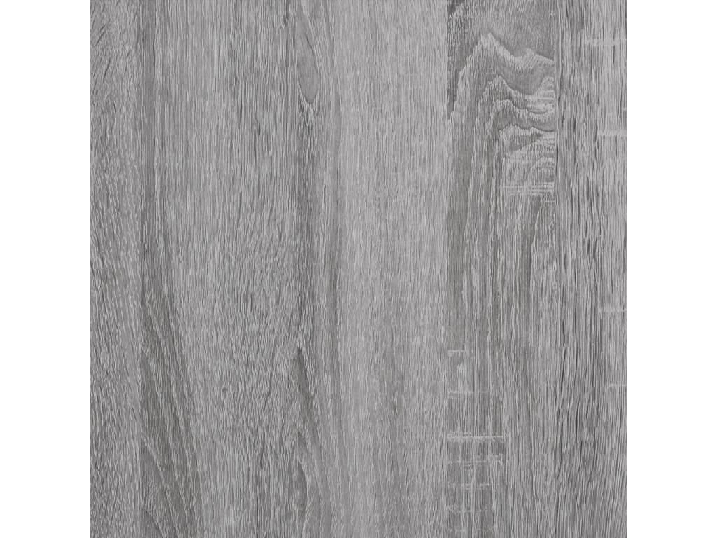 Etagère murale à CD Ventoriq gris 100x18x18 cm Bois d'ingénierie ZAOV28850