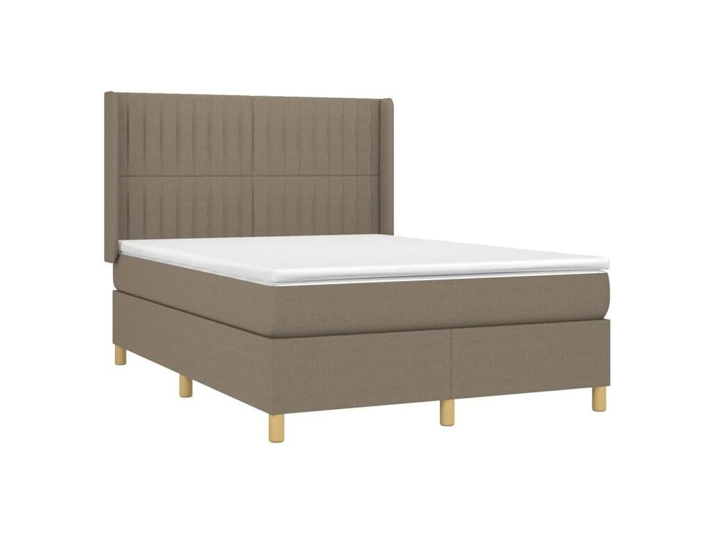 Sommier à Ventoriq de lit matelas et LED Ventoriq 140x200 Tissu LDVV53966