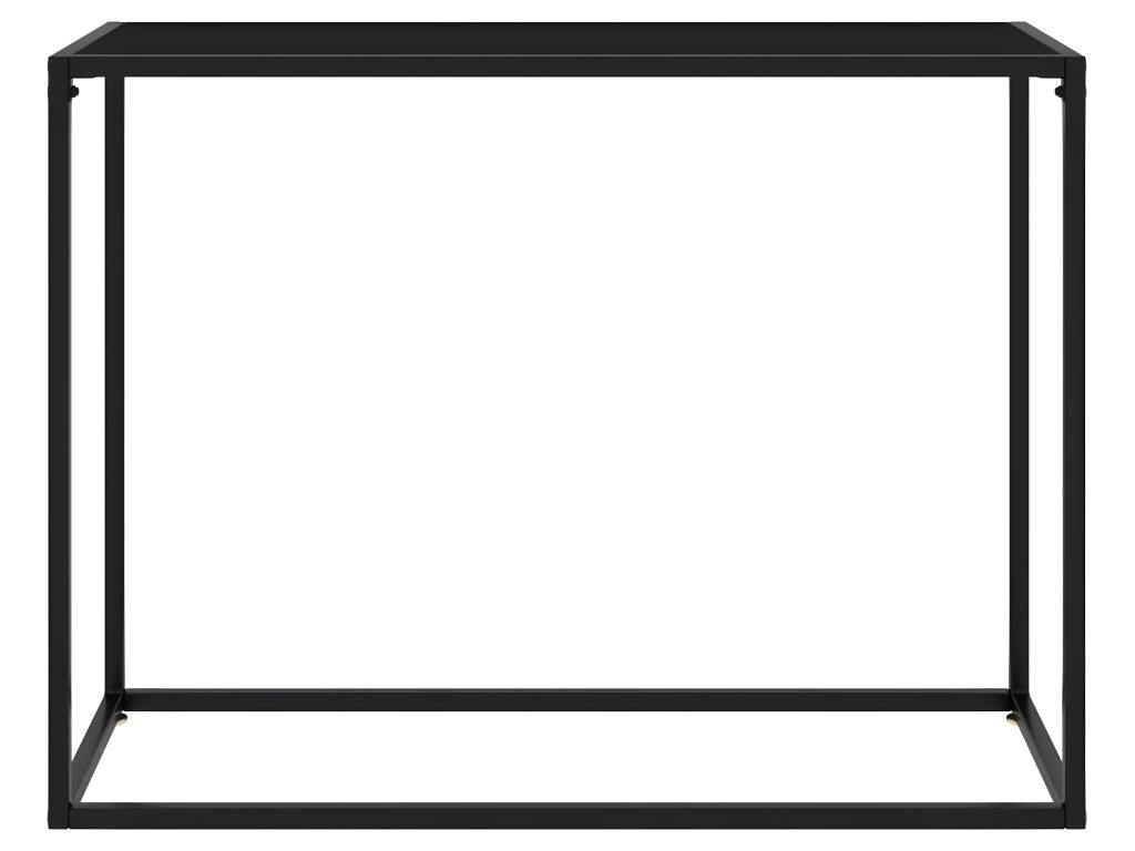 Table console Noir 100x35x75 cm Verre trempé NRDG35755