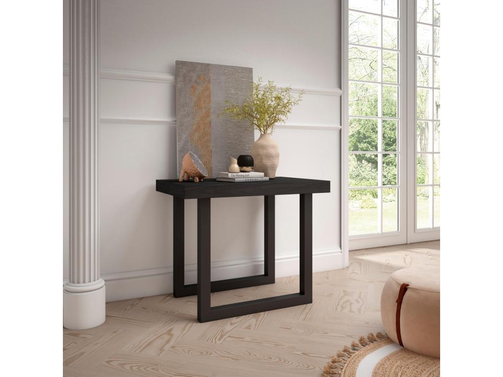 Table console extensible 260 Pour 12 personnes Pieds bois massif MWTV58622