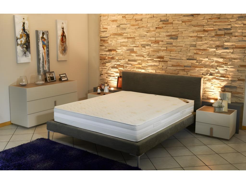 Matelas Super 80x190 cm très ferme face hiver laine rembourrage polyester âme polyuréBoislis HR CSCN62120
