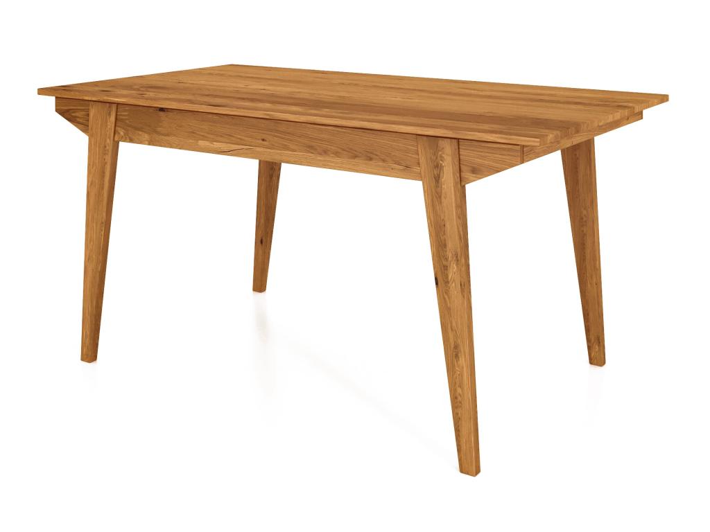 RETRO - Table en chêne sauvage huilé naturel 100x160 QNXM44145