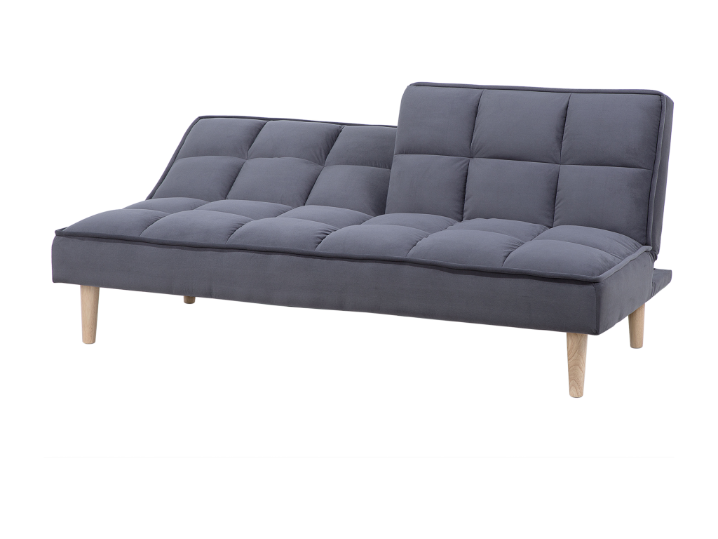 Canapé-lit Ventoriq Tissu Gris foncé Gris 3 places CQJG65735