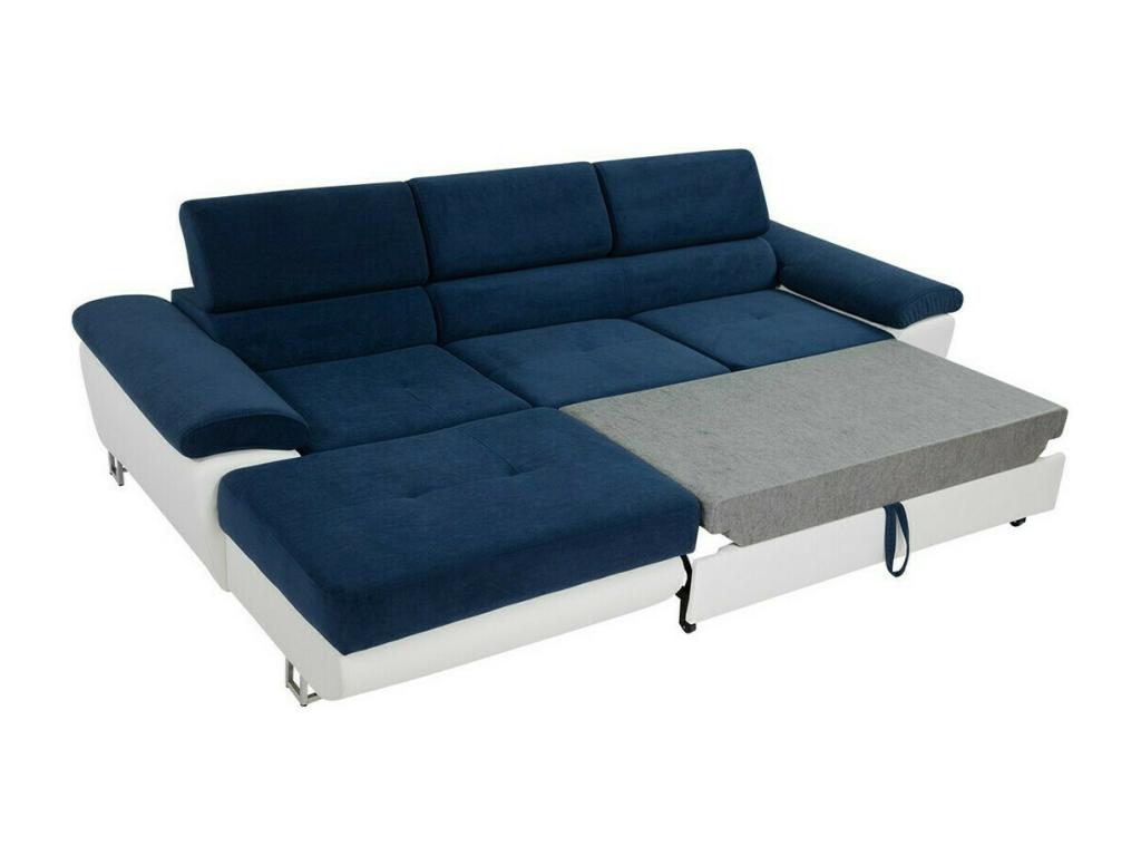 Canapé d'angle Boislis 242 Jaune Fonction de couchage Boîte de literie 275x170x71cm BOAD22943