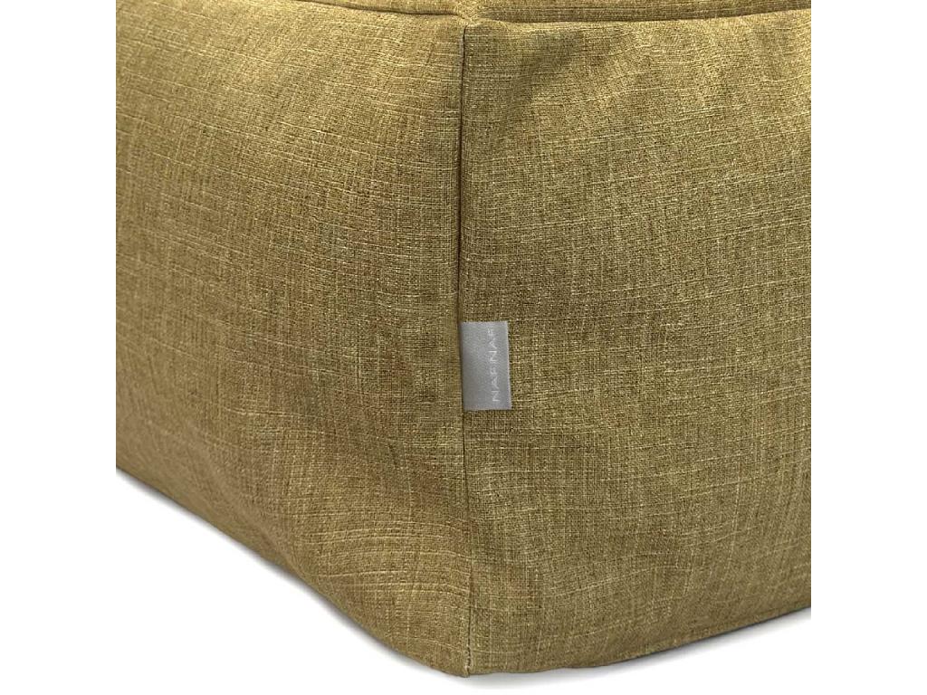 Pouf amovible Ventoriq 50x50x25 cm ocre MXRQ63044