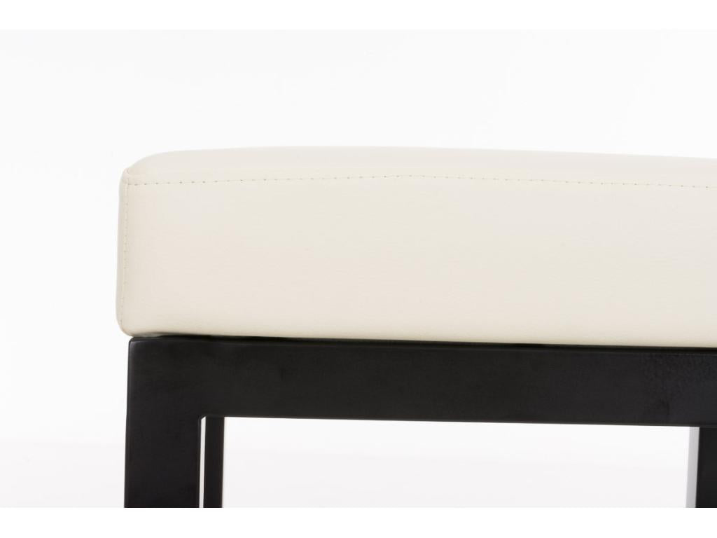 Tabouret de bar x1 métal crème 41x41x80 cm 10 0005407 BGDG44965