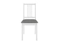 Chaises à manger avec coussins lot de 4 blanc bois solide OBFV37485