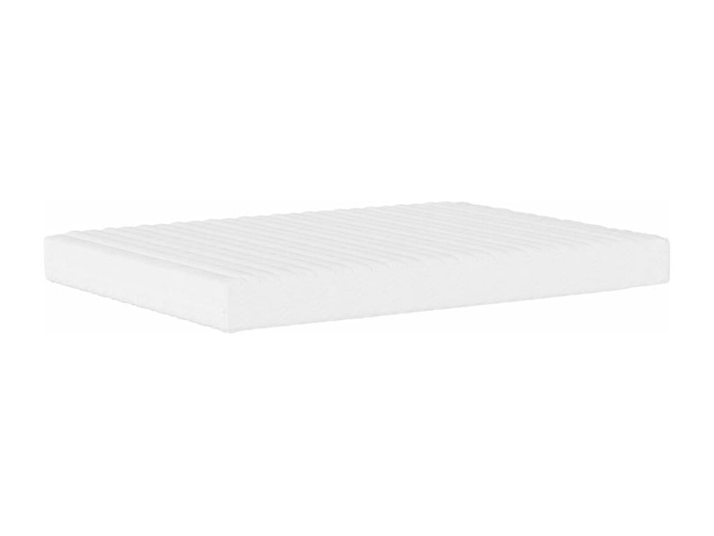 Lit avec matelas rose 140x200 cm velours BISS51288