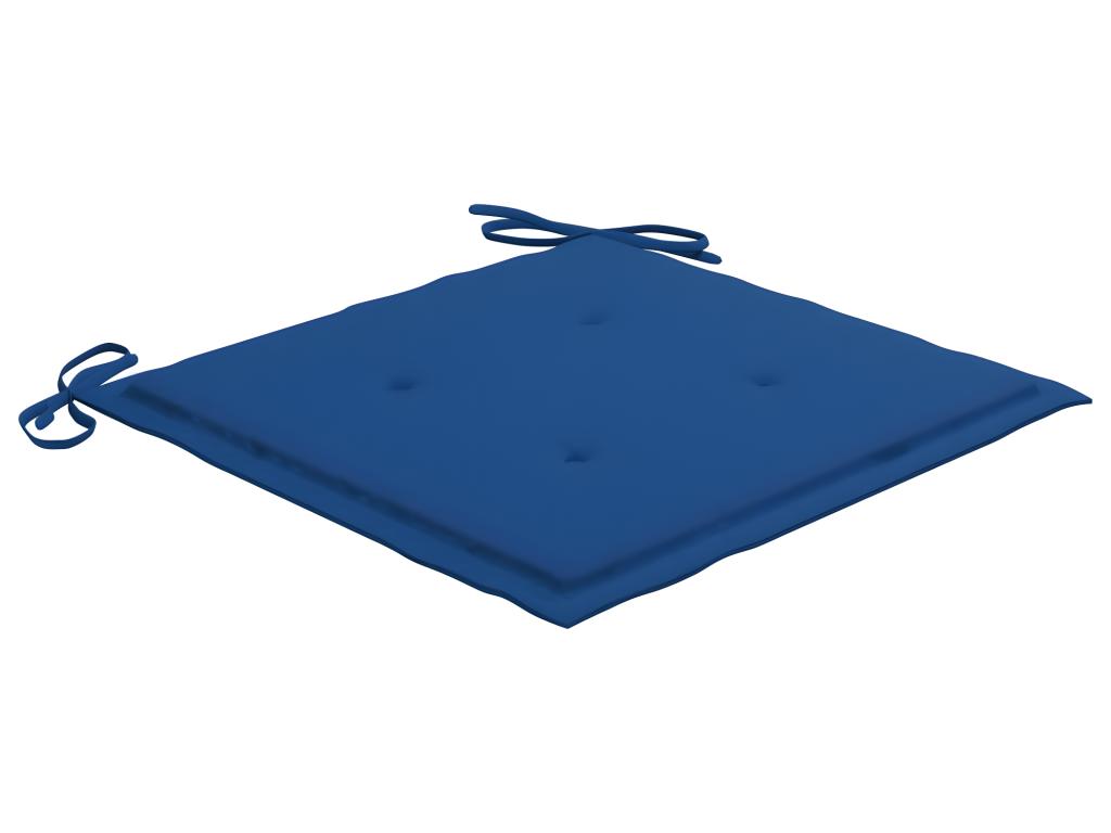 Chaises de jardin lot de 6 avec coussins Bois de teck massif FRLF97397