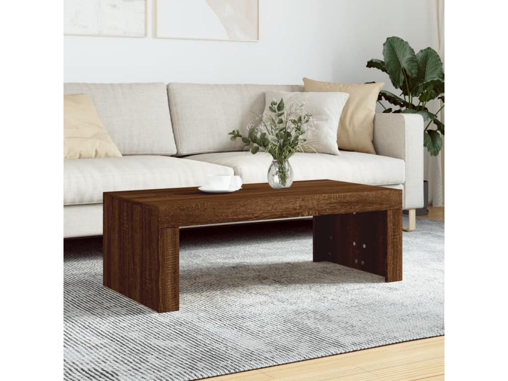 Table basse chêne marron 102x50x36 cm Mobenze d'ingénierie CKLB05803