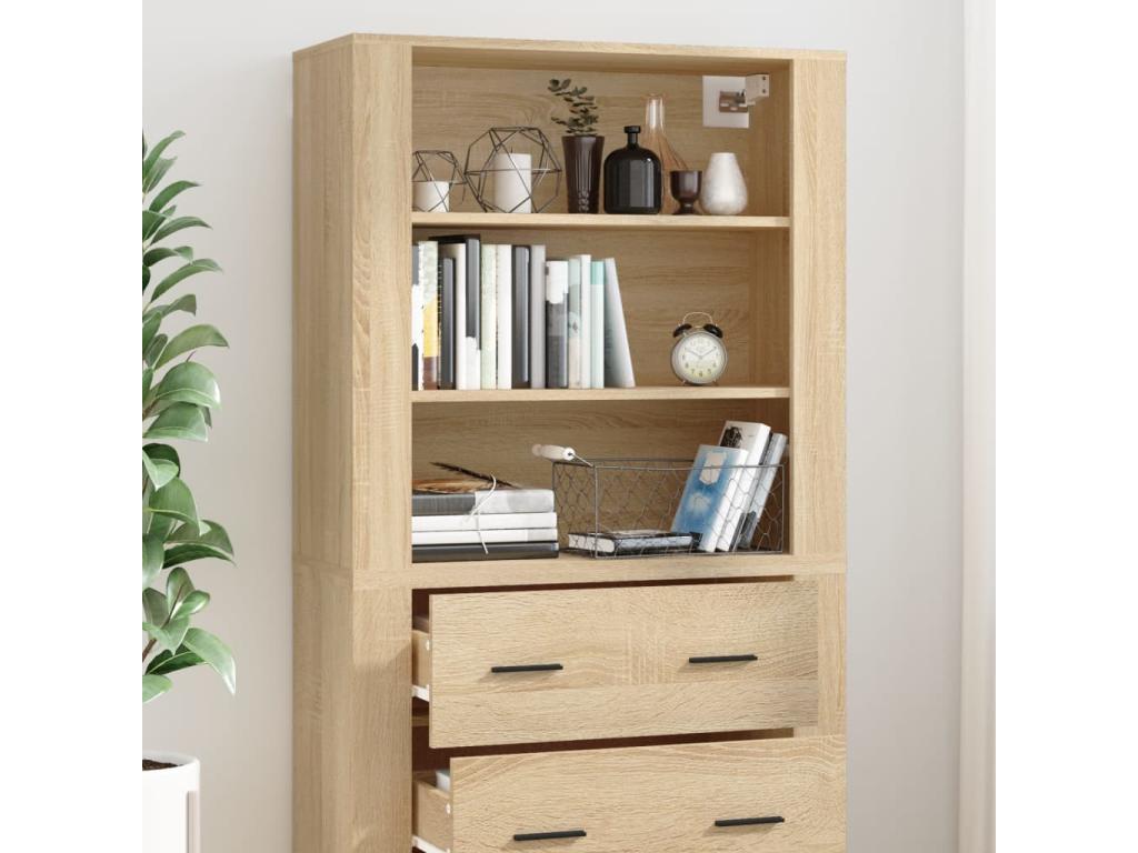 Buffet haut Chêne Ventoriq Bois d'ingénierie EOMU47975