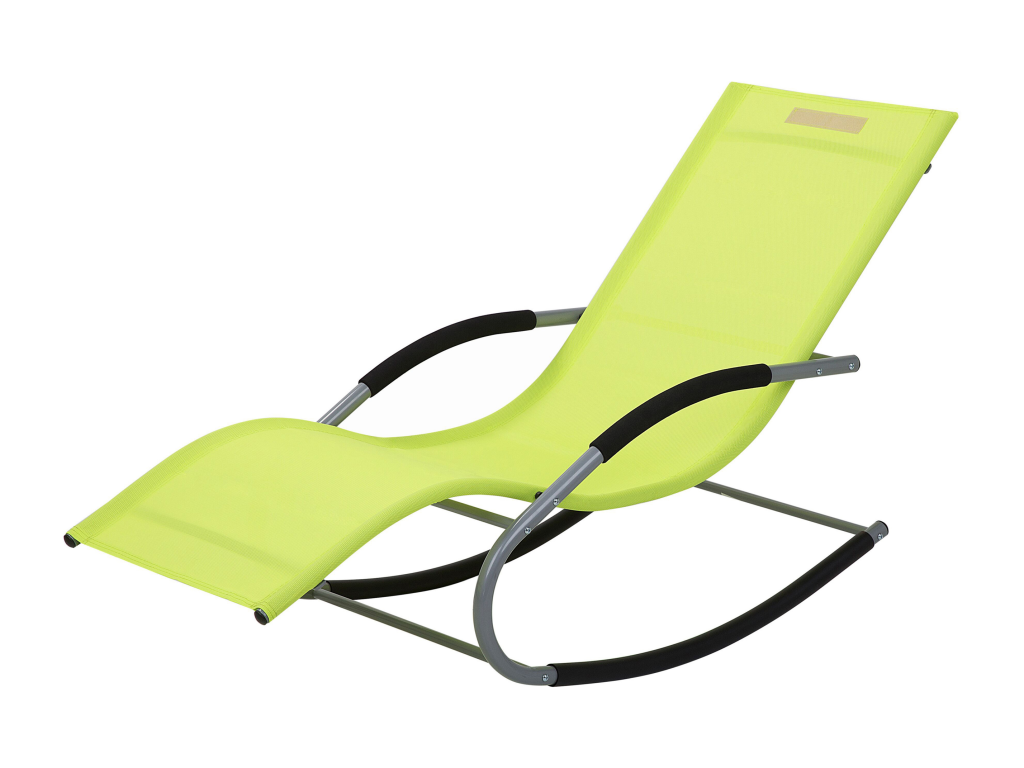Chaise longue Métal Vert citron Ventoriq AXZI96421