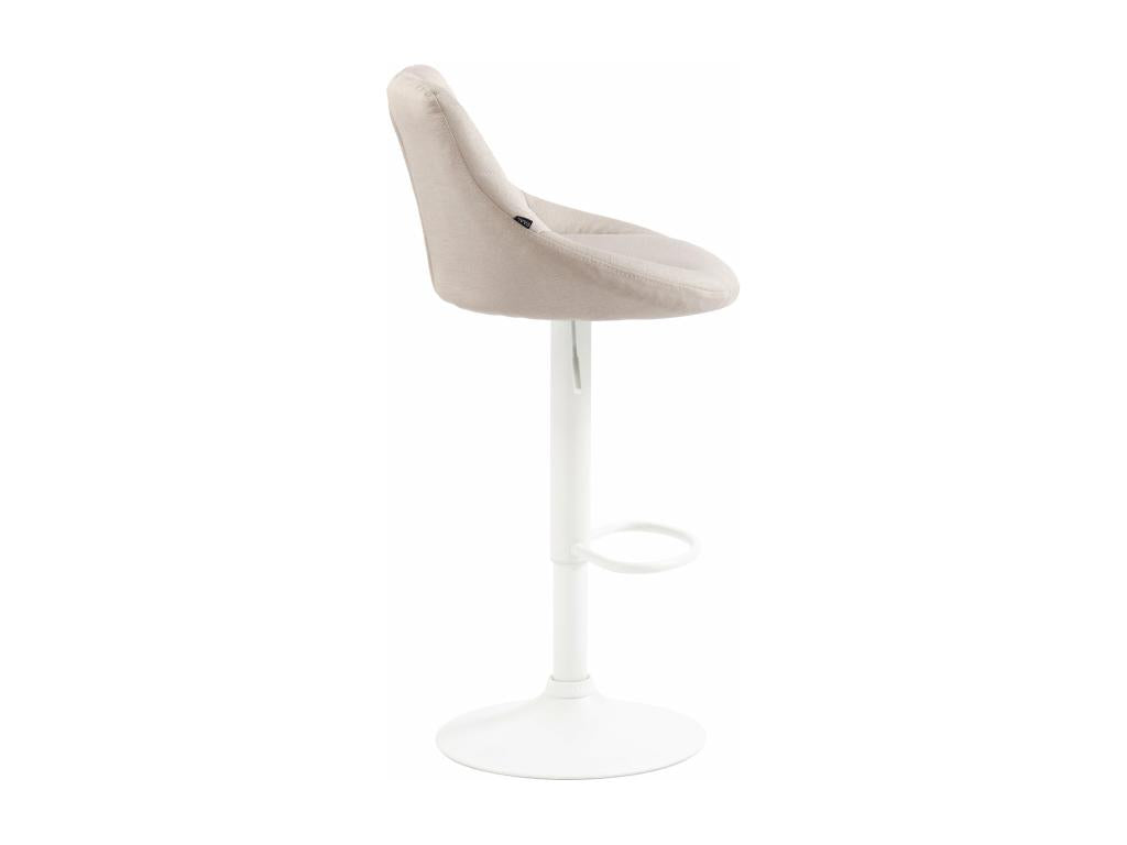 Tabouret de bar chaise métal blanc 46x49x83 cm 10 0005091 RRYM21812