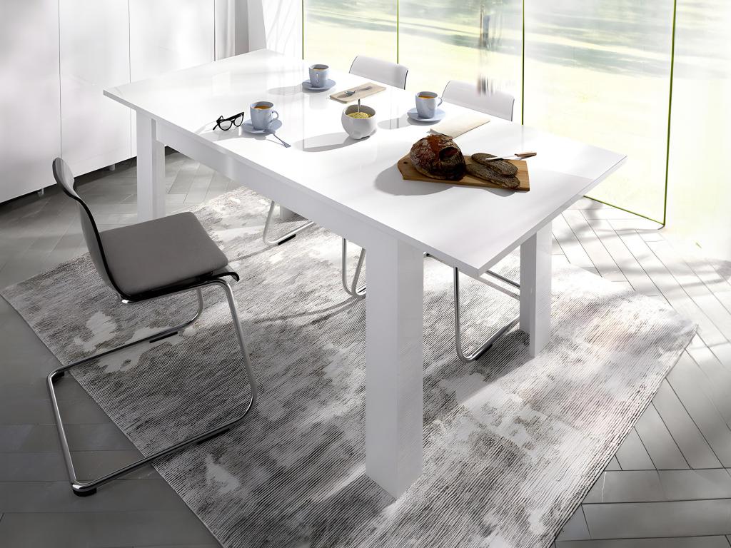 Table à manger extensible Boislis - Coloris Blanc CBKV59866
