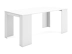 Table console extensible 180 Pour 8 personnes Table à Manger Blanc ITAA15002
