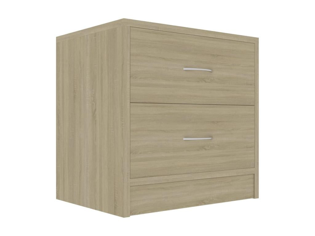 Table de chevet Chêne Ventoriq 40x30x40 cm Aggloméré KANW21821