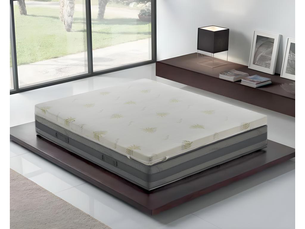 Ventoriq - surmatelas à mémoire de forme - hauteur 5 cm - déhoussable en aloe Ventoriq 135x200 VYMD46333