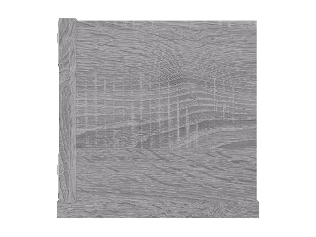 Etagère murale à CD Ventoriq gris 100x18x18 cm Bois d'ingénierie ZAOV28850