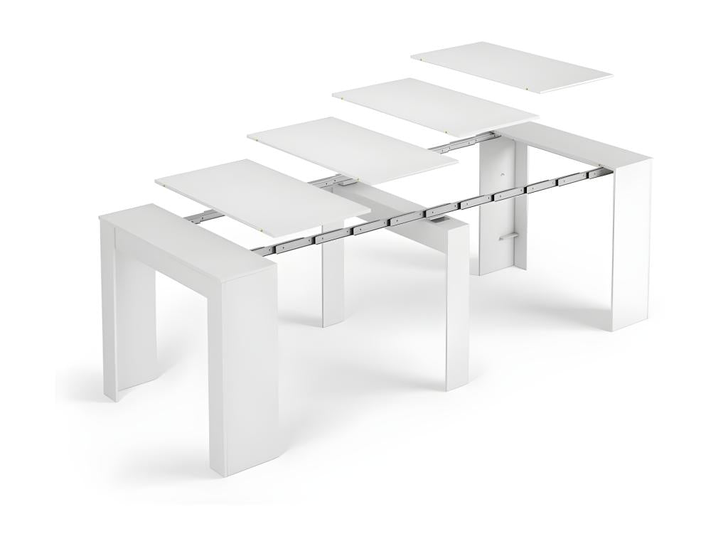 Table extensible 51/237 cm Blanc - Ventoriq - L 51/237 x 90 x H 78 cm HPXR84712