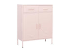 Armoire de rangement Rose 80x35x101.5 Acier 3 AYXJ21438