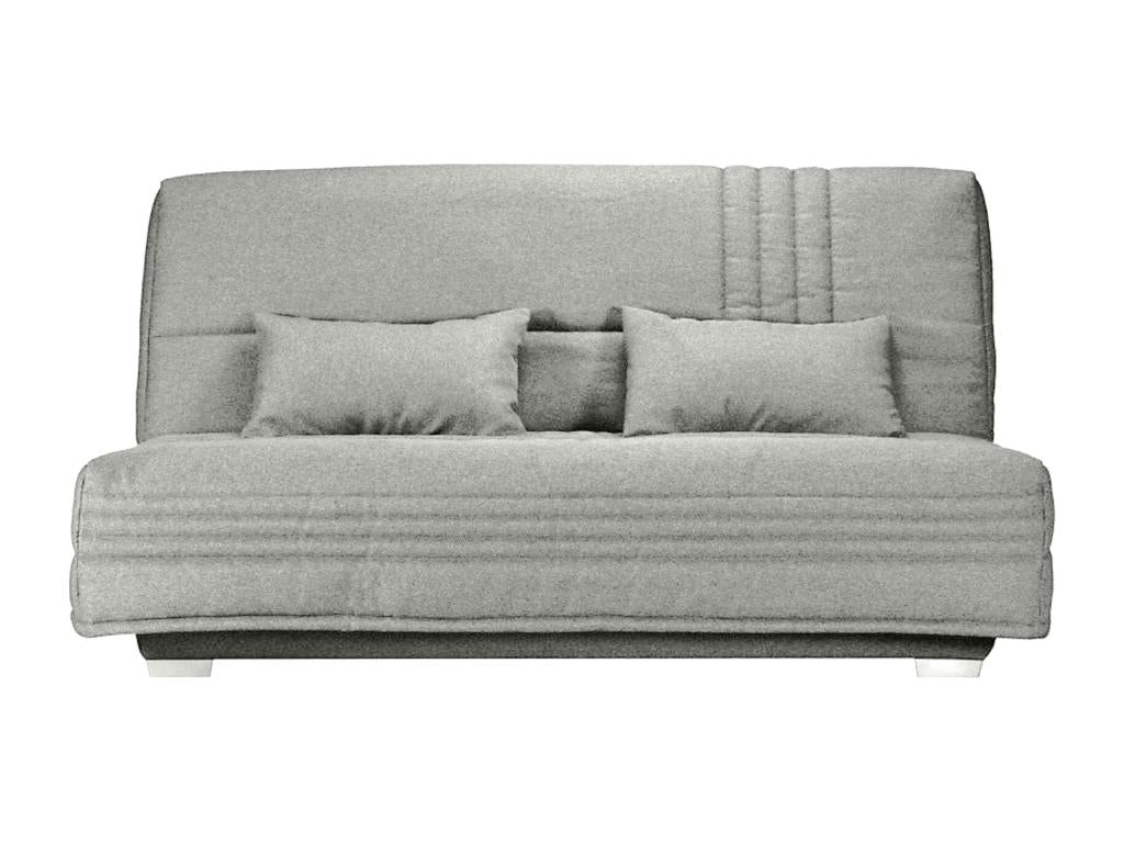 Canapé clic clac tissu avec rangement matelas Sofaconfort 17cm Ventoriq 193cm-Couleur Gris Souris HNIU93441