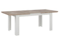 Table de repas extensible 160/206 cm décor chêne blanc - Ventoriq PXQC41381