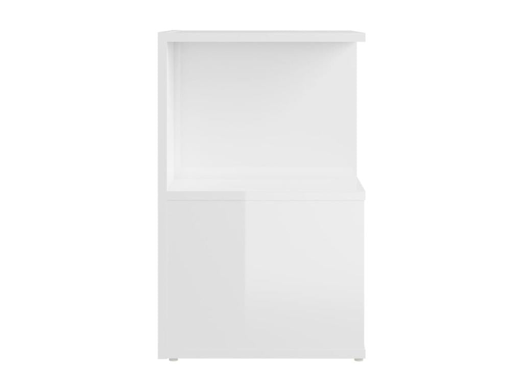 Tables de chevet 2 pcs Blanc brillant 35x35x55 PSZN83030