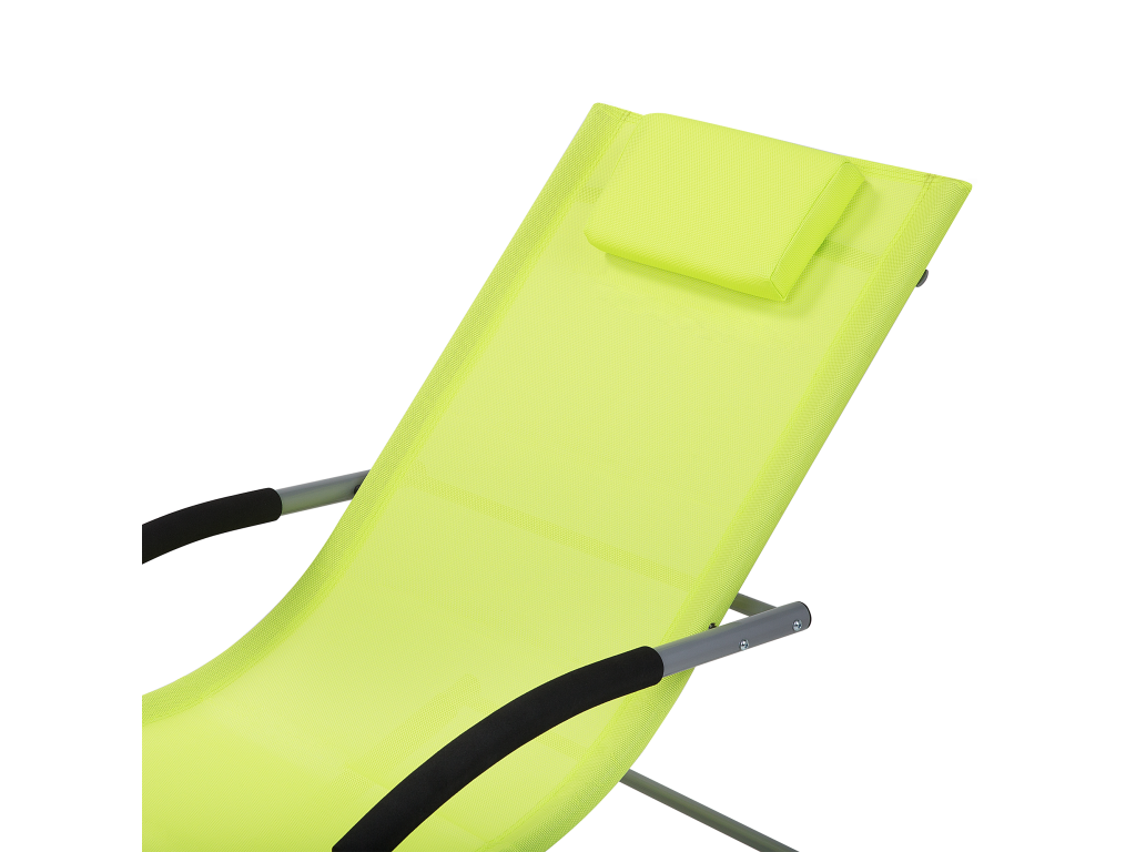 Chaise longue Métal Vert citron Ventoriq AXZI96421