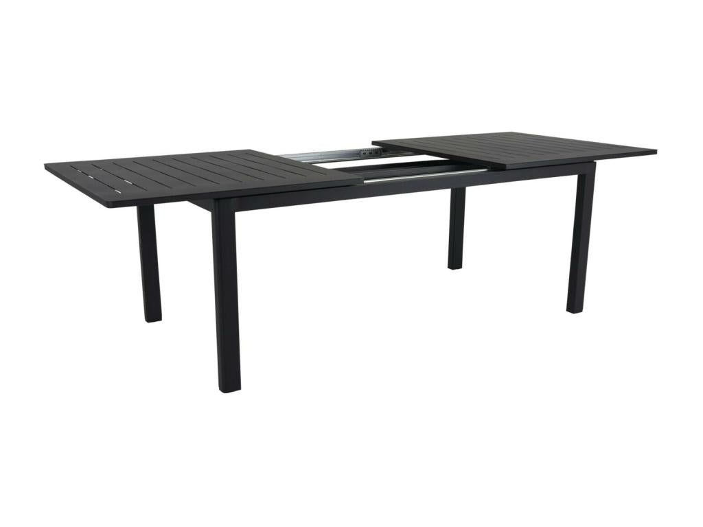 Table de jardin extensible en aluminium gris ardoise 194/314 cm Ventoriq PUKU39737