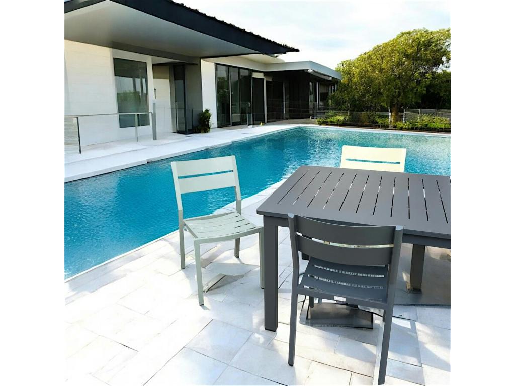 Chaise de jardin en aluminium vert argile lot de 2 STOCKHOLM NJJJ20505