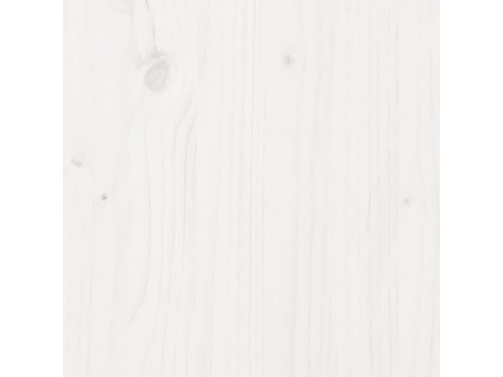 Salon de jardin 5 pièces avec coussins blanc bois massif de pin PESJ46789