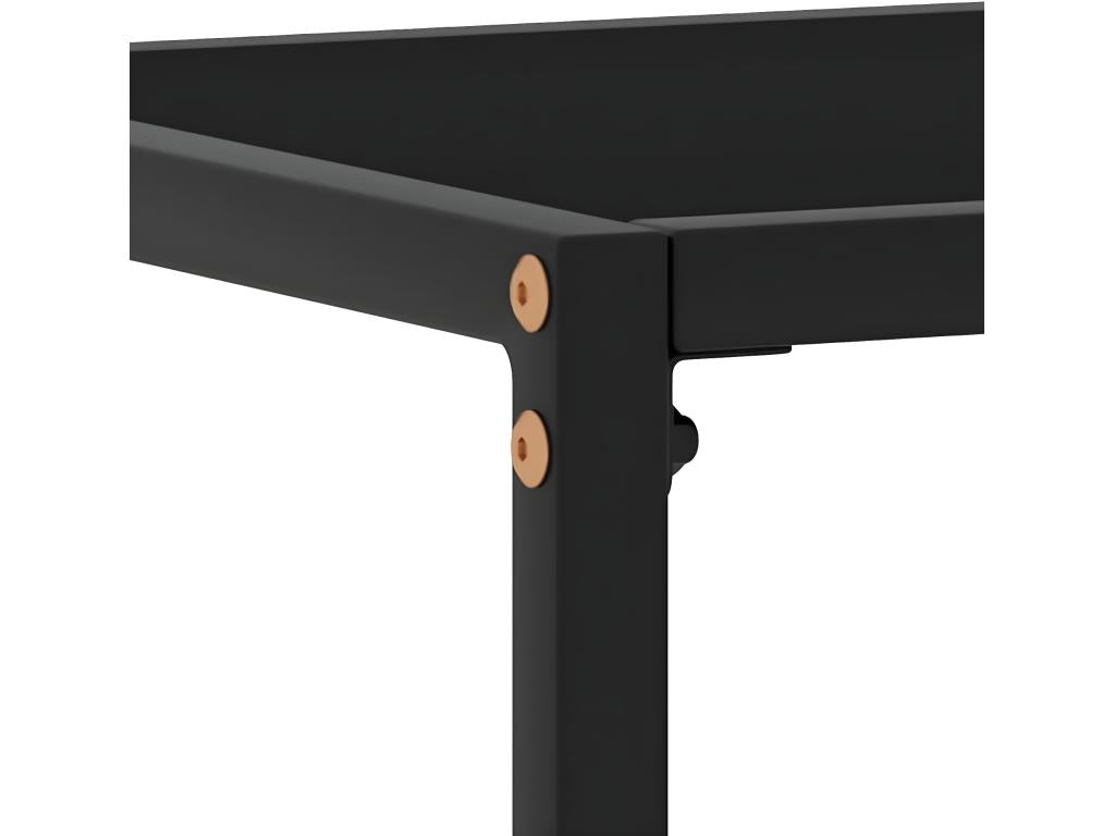 Table console Noir 100x35x75 cm Verre trempé NRDG35755