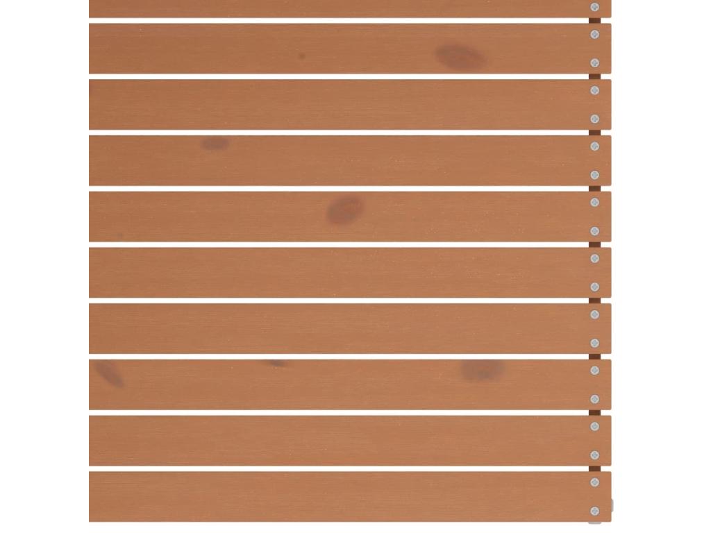 Salon de jardin 6 pcs Marron miel Bois de pin massif SOTK89354