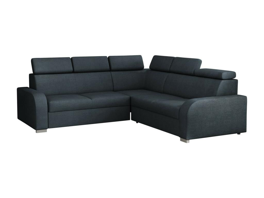 Canapé d'angle Ventoriq 101 Bleu Fonction de couchage Boîte de literie 250x250x100cm JZOJ80407