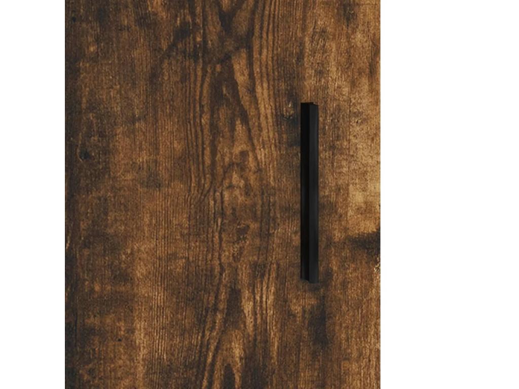 Armoires murales 2 pièces chêne fumé bois d'ingénierie WAXZ49352