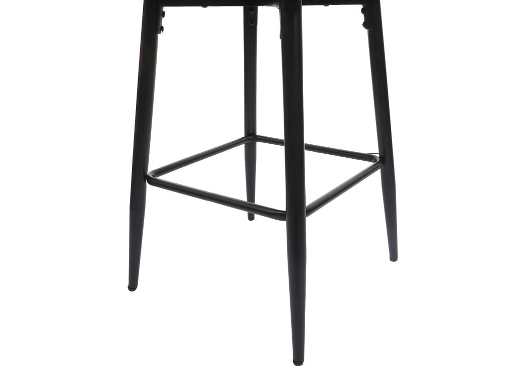 Tabouret de bar Ventoriq-H93 similicuir noir QNKW17492
