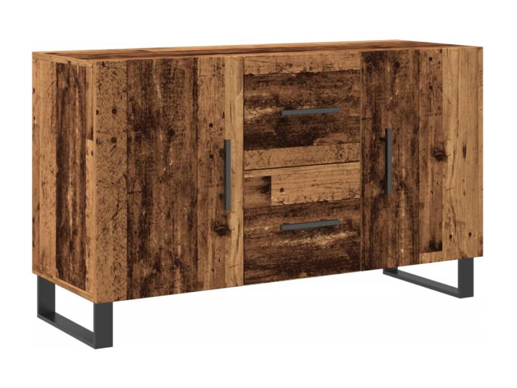 Buffet vieux bois 100x36x60 cm bois d'ingénierie FDQG65376