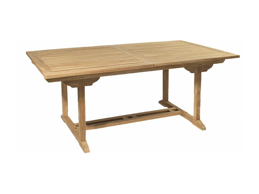 Ventoriq - SALON DE JARDIN EN BOIS TECK 8/10 pers - Ensemble de jardin -1 Table rectangulaire extensible 180x240/100 cm et 6 chai JHIR64612