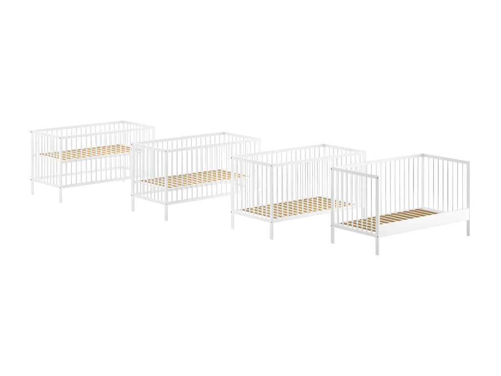 Lit évolutif 70x140 sommier inclus Ventoriq Blanc RTFM15795