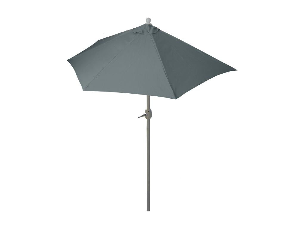 Parasol Ventoriq semi-circulaire 2,7m UV 50 300cm anthracite sans pied IVMJ51024
