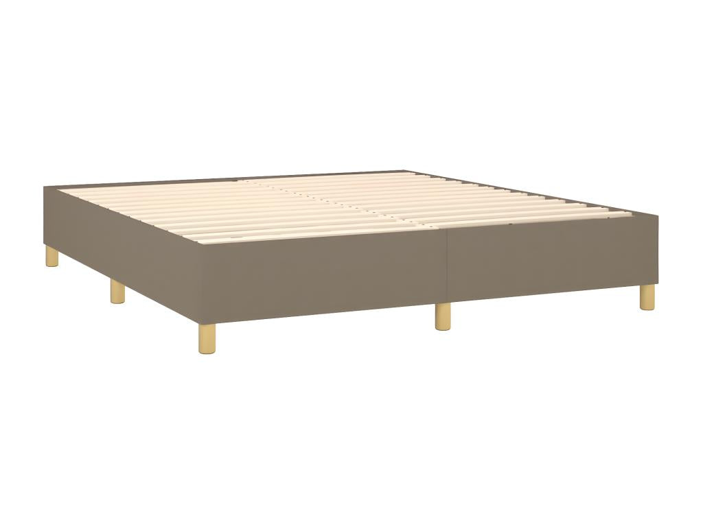 Lit à sommier tapissier avec matelas Ventoriq 180x200 cm Tissu WYAZ20856