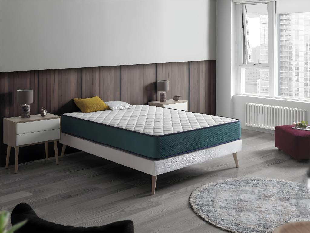 Matelas Ressorts Ensachés 105x200 Ventoriq Epaisseur 24 CM 7 zones de confort- Réducteur de point de pression BNRS63072
