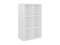 Bibliothèque/Buffet Blanc brillant 66x30x97,8 cm Aggloméré OFTG94360